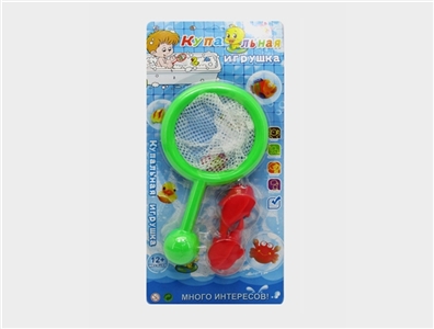 Lining plastic animals with fish - OBL724814