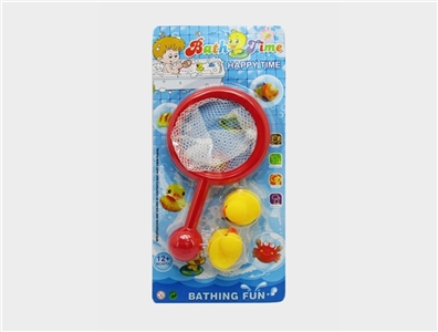Lining plastic animals with fish - OBL724815