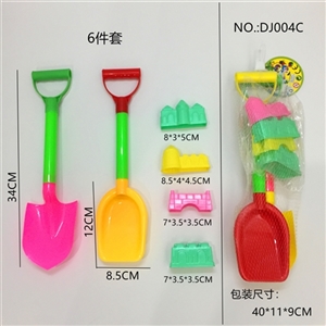 34 cm large with thick sand shovel the snow shovel large castle set (6) - OBL724989