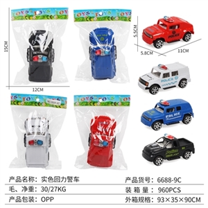 Solid color back to the police car - OBL726096