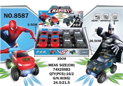 The car electric light music universal spiderman - OBL726434