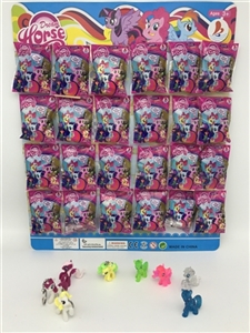 High-grade PVC plastic egg Ma Baoli and crystal Ma Baoli 24 mixed with the horse - OBL726557