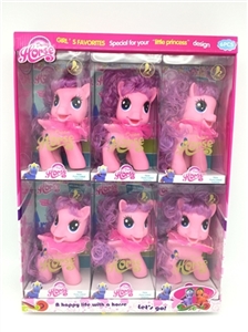 High-grade PVC box 6 medium evade glue horse bezoar horse music with cloak of 6 PCS - OBL726563