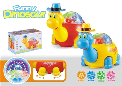 Universal dazzle colour rotating light swing a dinosaur - OBL726684