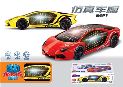 3 d light car - OBL726729