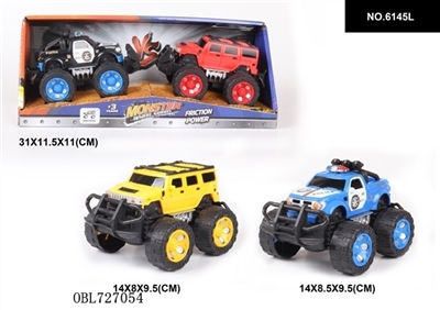 Inertia two hummer simulation pickup the police car suv - OBL727054
