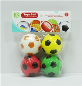 6.3 CM 4 set of four color PU football - OBL727492