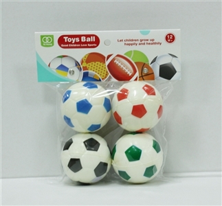 6.3 CM 4 set of four color PU football - OBL727497