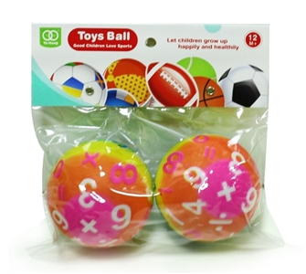 3 inch dazzle colour number ball set of two - OBL727524