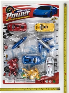 Back to fighter jets sports car 8 only four color orange - OBL728150