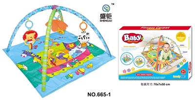 Square a baby-crawling fitness blanket (with music) - OBL728527