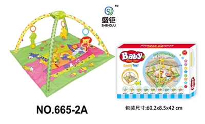 Square a baby-crawling fitness blanket (with light music) - OBL728550