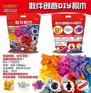 600-1000PCS散件创意DIY积木（有中英文两种版本） - OBL728843
