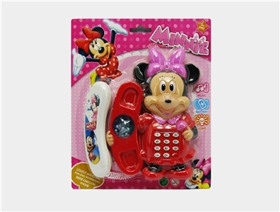 Minnie cartoon light music phone (1 color) - OBL729261