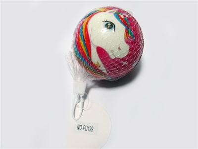 Mesh bag single grain 10 cm unicorn PU ball - OBL729378