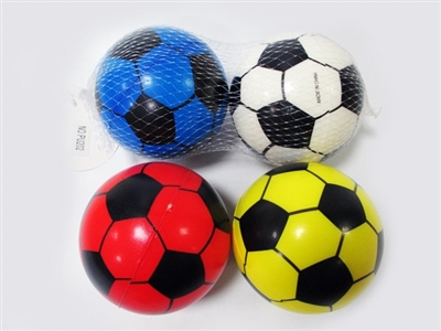 Mesh bag 2 grain of 10 cm color mixture soccer PU ball - OBL729381