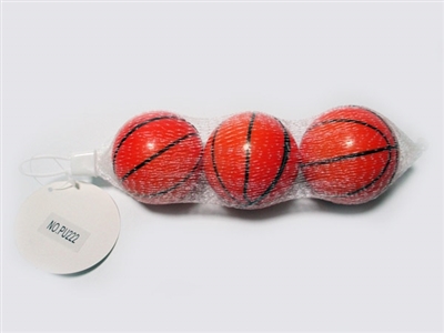 网袋3粒6.3CM篮球PU球 - OBL729401