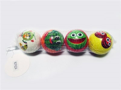 Mesh bag 4 grain of 6.3 CM fruit PU ball - OBL729413