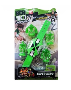 BEN10 seventh generation watch turning lights. Music (bag) with four address as reference - OBL729752