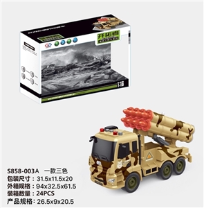 1:16 missile inertial car 4 key strip light music (3 color) - OBL730775