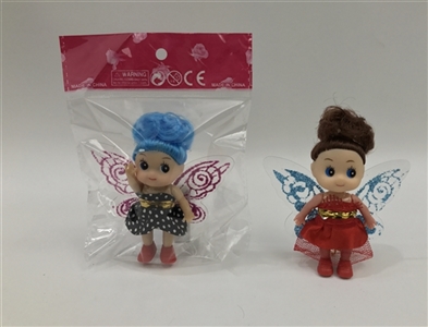 2.5寸实身小丑花仙子 多色混装 点胶衣服 - OBL731299