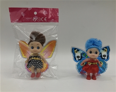 2.5寸实身小丑花仙子 多色混装 点胶衣服 - OBL731300
