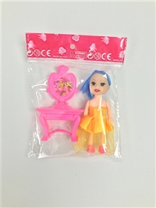 实身三寸仔多色点胶衣服加化妆台 - OBL731316