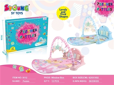 Pedal harps (horse) 2 blue/pink color - OBL731438