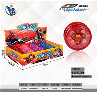 6 x3cmyoyo ball (superman) - OBL731555