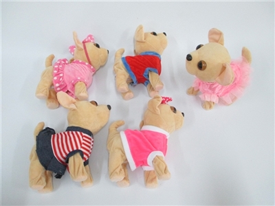 Electric music stuffed dog walk - OBL732287
