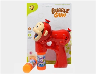 Solid color bright red monkey bubble gun - OBL732768