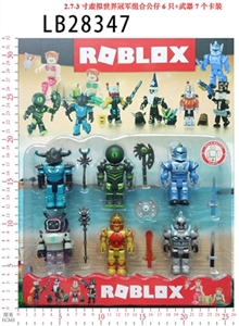 2.7-3寸虚拟世界冠军组盒公仔6只+武器7个 卡装 - OBL732933