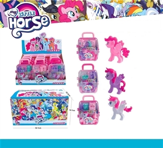 Luxury handbags assembled three conventional plastic horse - OBL732976