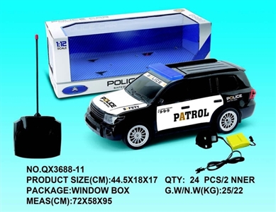 1:12 Toyota four-way remote police charged with light music - OBL733574