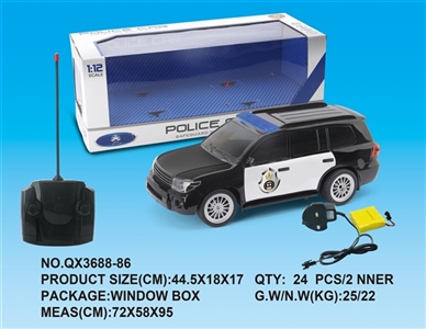 1:12 Toyota four-way remote police charged with light music - OBL733582