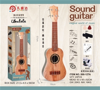 21 inch spruce wood texture guitar (high) distribution: professional tuner, straps, tutorials, dial  - OBL734006