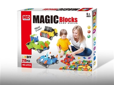 卡通车系列四合一(218PCS) - OBL734598