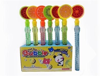 Clap your hands 38 cm long fruit bubbles stick - OBL734712