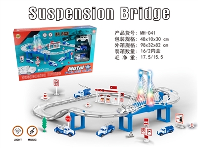 Electric city lights music railcar (alloy police series) - OBL735248