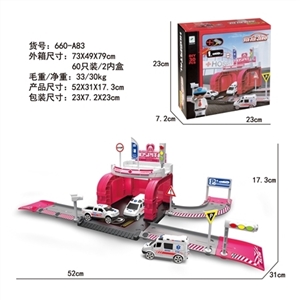 Hospital alloy parking lot set (with figure 1) - OBL735753