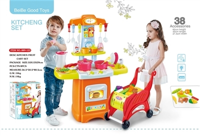 Kitchen sets shopping cart requesting ensembles, with sound and light - OBL735809