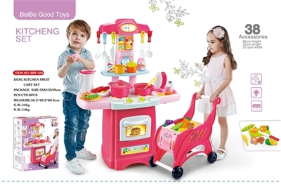 Kitchen sets shopping cart requesting ensembles, with sound and light - OBL735810