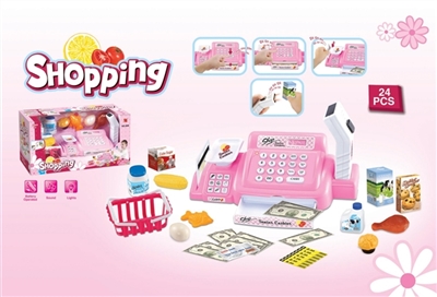 With cash register scanner shopping suit, with sound, lighting electrical * 5 aa (not package) - OBL735870