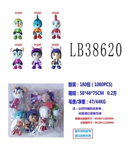 3.5寸冲天小队单只公仔OPP袋装6款1大包动漫装，1款 - OBL736230