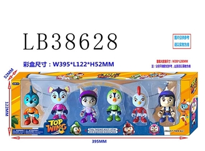 3.5寸冲天小队6只公仔盒装，1款 - OBL736245