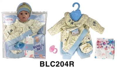 16 to 18 inches doll clothes with urine trousers pacifier - OBL736370