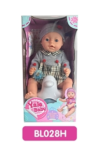 18 inches Tears doll with the function of water to pull urine with music toilet series - OBL736652