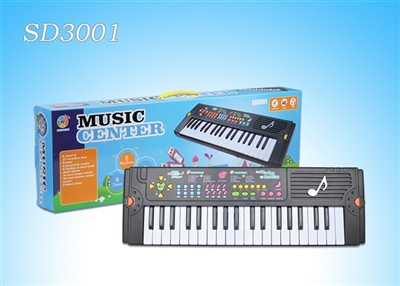 37 key multi-function electronic organ with USB port, microphone, transformer - OBL737335