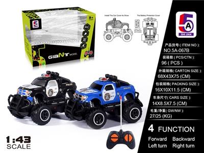 1:43迷你越野皮卡警车(不包电) - OBL738361