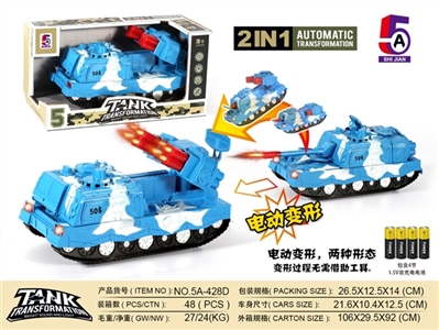Deformation of electric tank (packet) - OBL738399